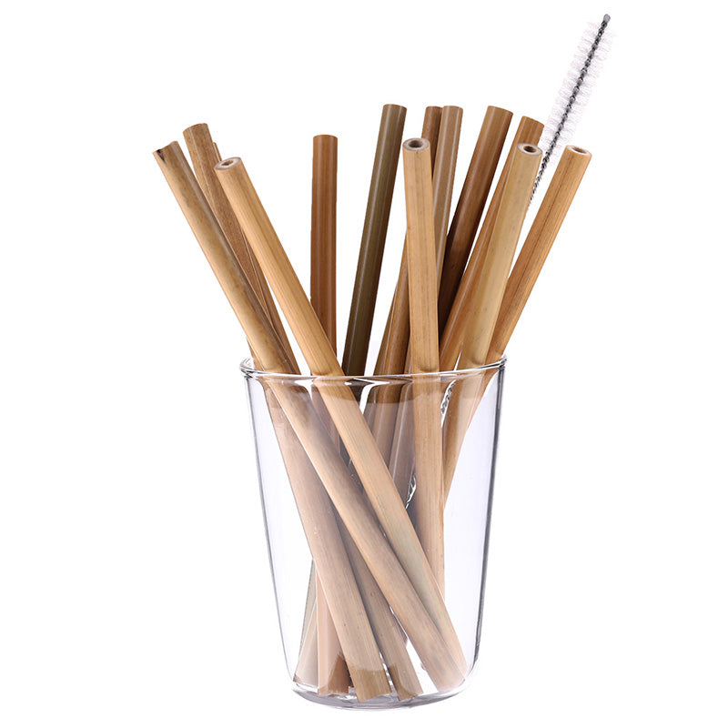 High Quality Bamboo Straws Sets Biodegradable Halloween Straw